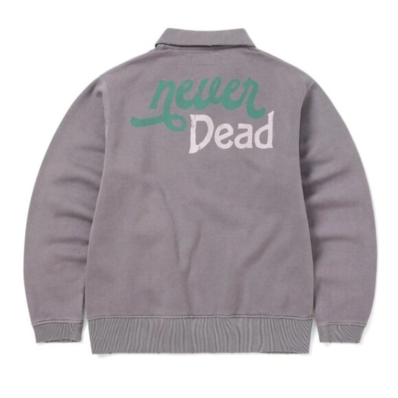 thisisneverthat x Grateful Dead Half Zip Polo Sweatshirt - Picture 2 of 9